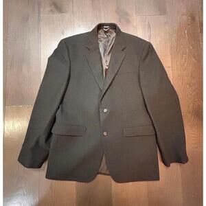 NAUTICA Mens Brown Wool Blend Sport Coat Blazer Modern Fit Size 40R 2 Button